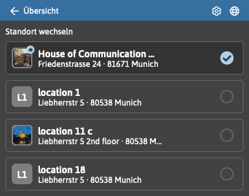 Standort Auswahl2 Standort Auswahl2