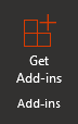 get add-ins Get Add-ins