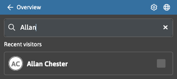 Recent visitor
