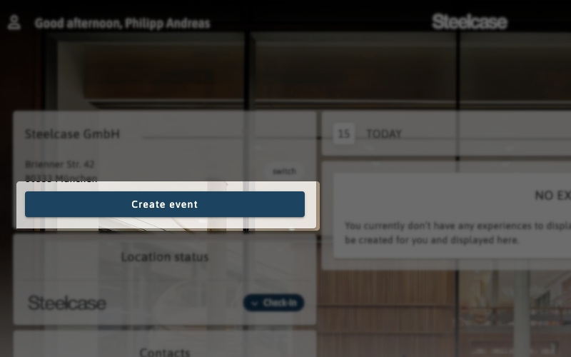 Create event button Create Event